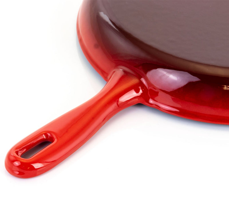 MegaChef Round 10.25" Enameled Cast-Iron Skillet — View 8