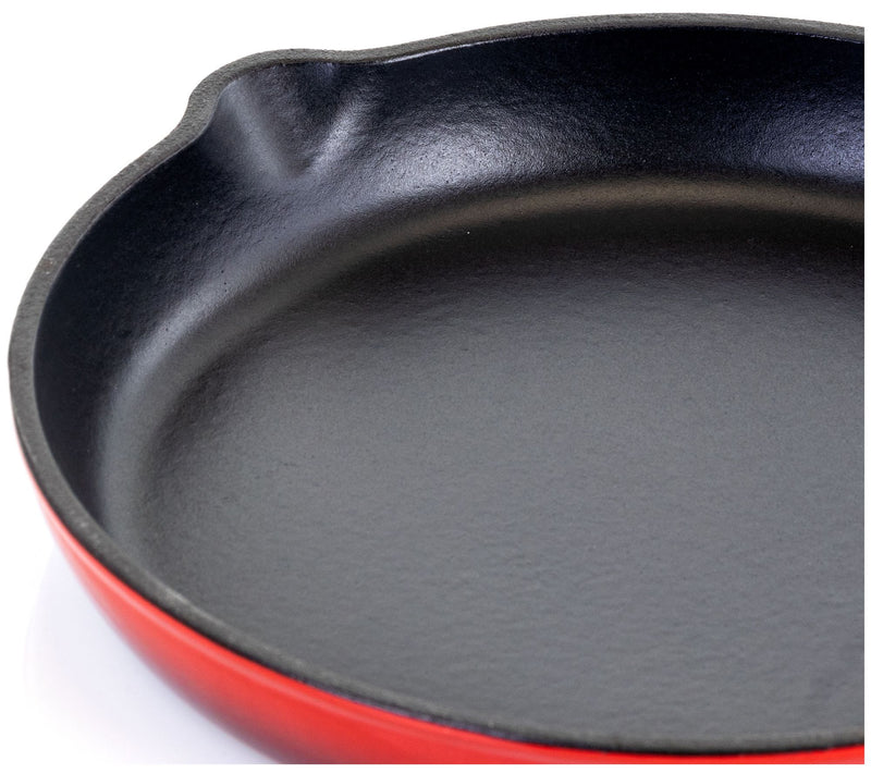 MegaChef Round 10.25" Enameled Cast-Iron Skillet — View 9