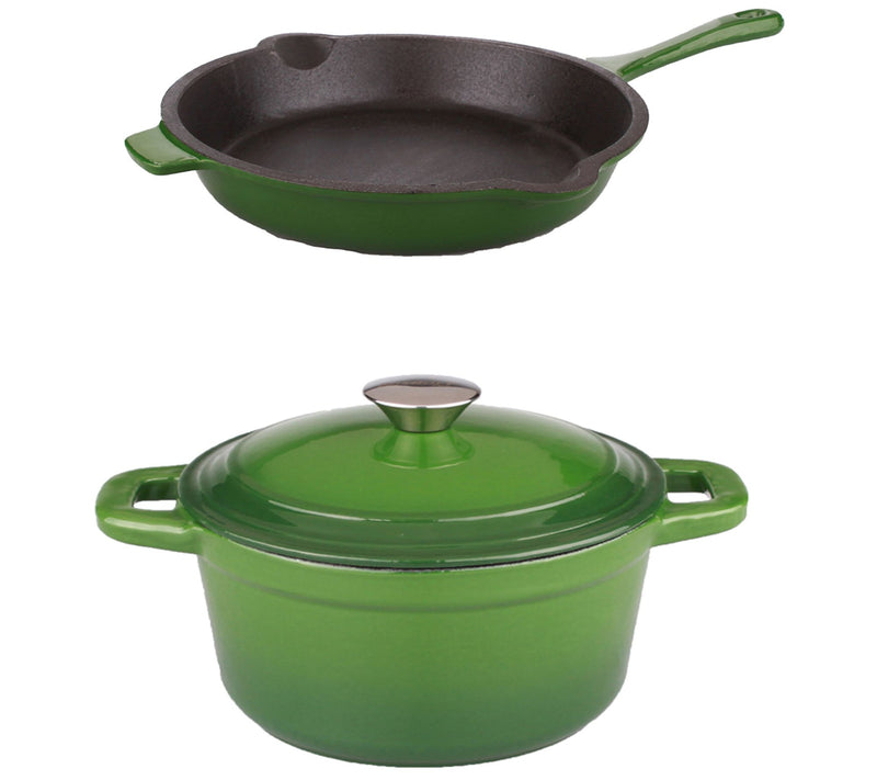 BergHOFF Neo Cast Iron 3-Pc Set, 3-Qt Dutch Oven & 10" Fry Pa — View 5