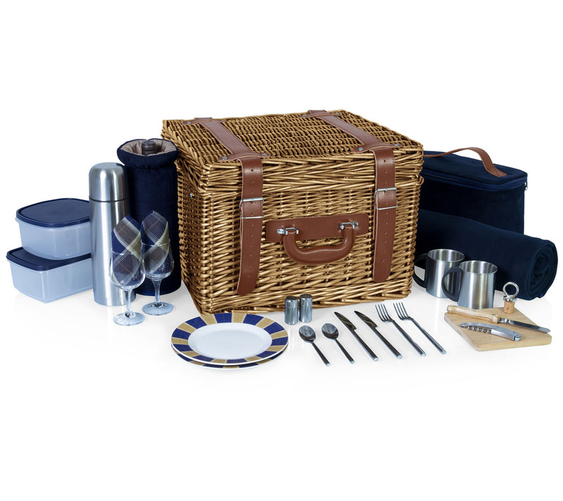 Picnic Time Canterbury Deluxe Picnic Basket for2 — View 2