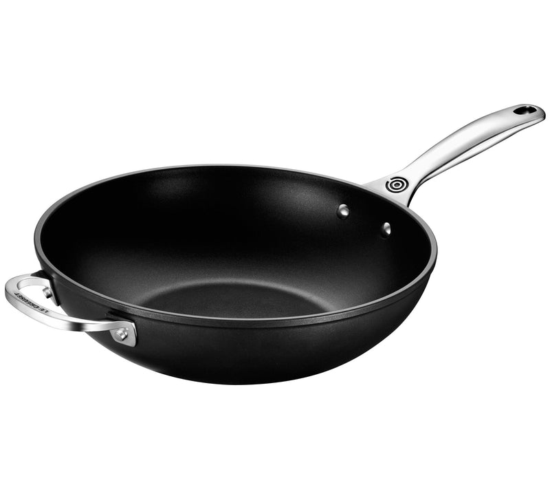 Le Creuset Nonstick PRO 12" Stir Fry Pan with Helper Handle — Main view