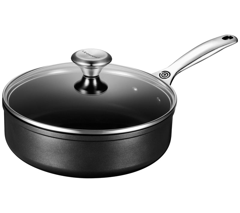 Le Creuset Nonstick PRO 3-1/2 qt. Saute Pan & Glass Lid — Main view