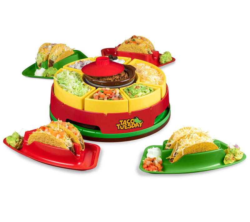 Taco Tuesday Turntable Taco Bar w/ Taco Holders — Main view