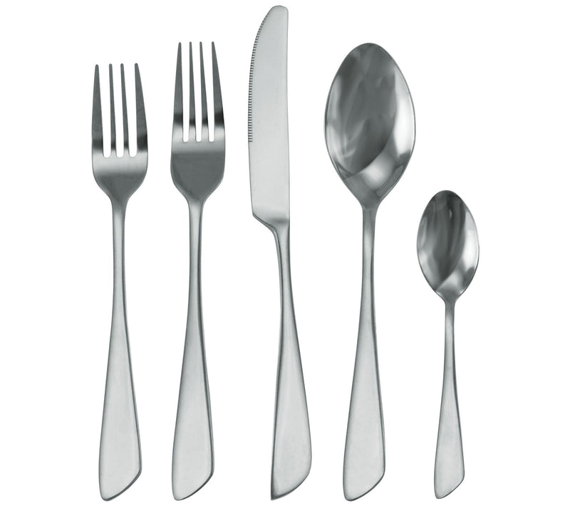 MegaChef Gibbous 20-Piece Flatware Utensil Setin Silver — View 6