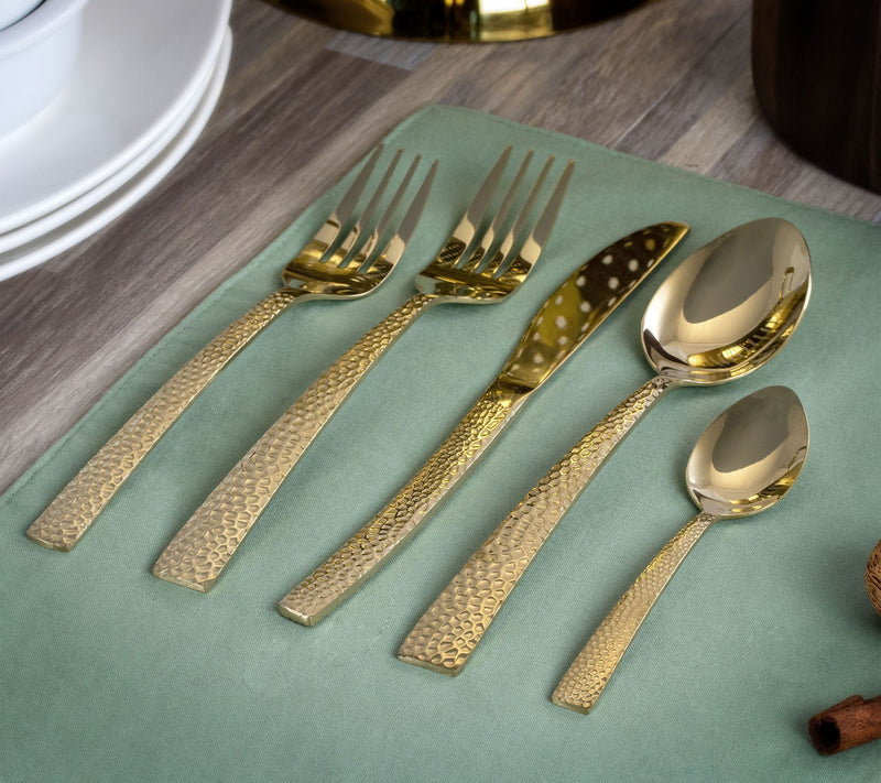 MegaChef Baily 20-Piece Flatware Utensil Set — View 13