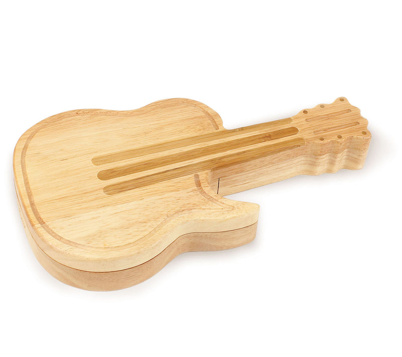 Picnic Time Guitar Cheese Cutting Board & ToolsSet — View 3