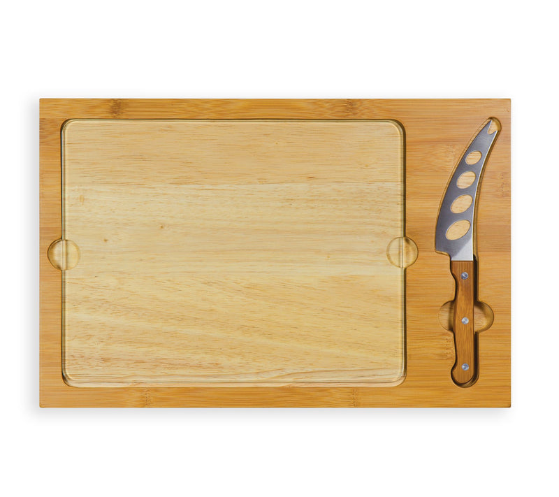 Picnic Time Icon Glass Top Cutting Board & Knife Set — View 4