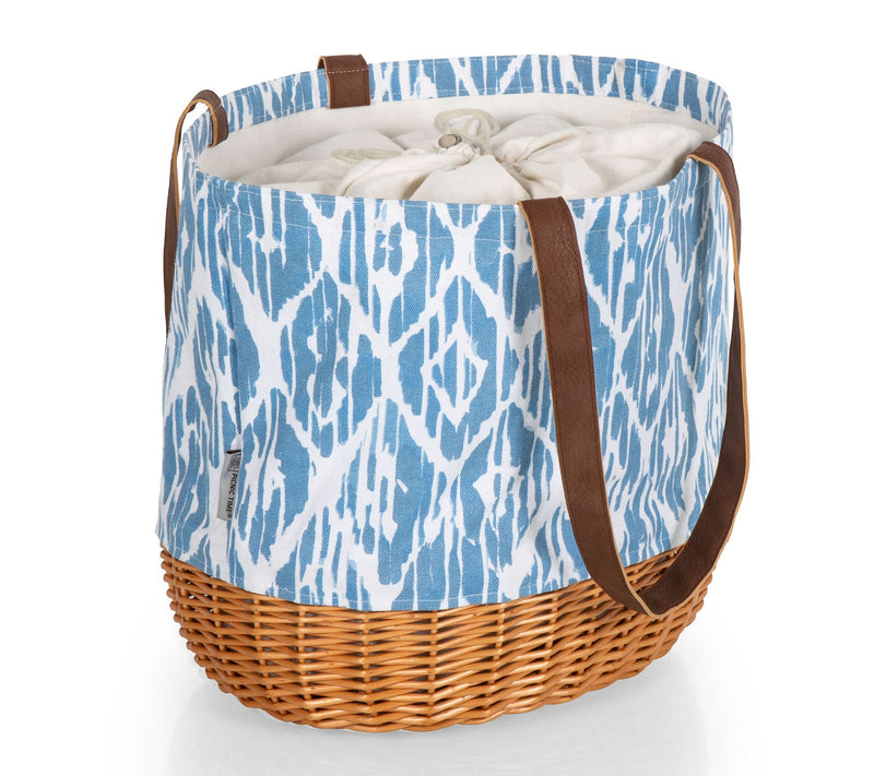 Picnic Time Coronado Canvas and Willow PicnicBasket Tote — View 5