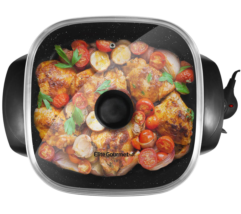 Elite Gourmet 12"x 12" Extra-Deep Electric Skillet — View 5