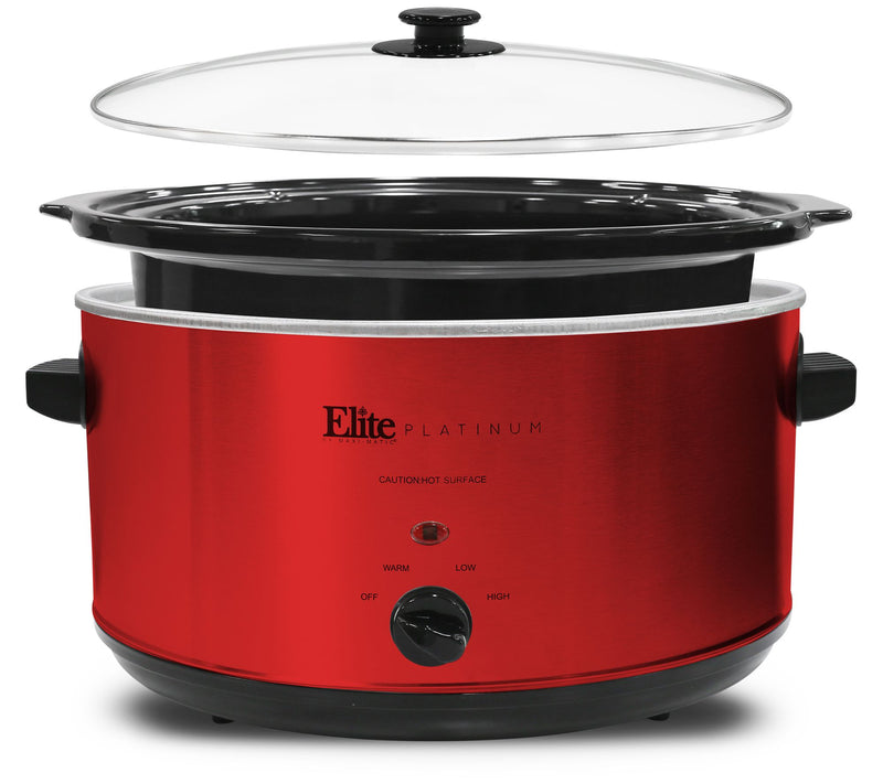 Elite Gourmet 8.5-qt Stainless Steel Slow Cooker — View 3