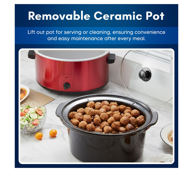Elite Gourmet 8.5-qt Stainless Steel Slow Cooker — View 6