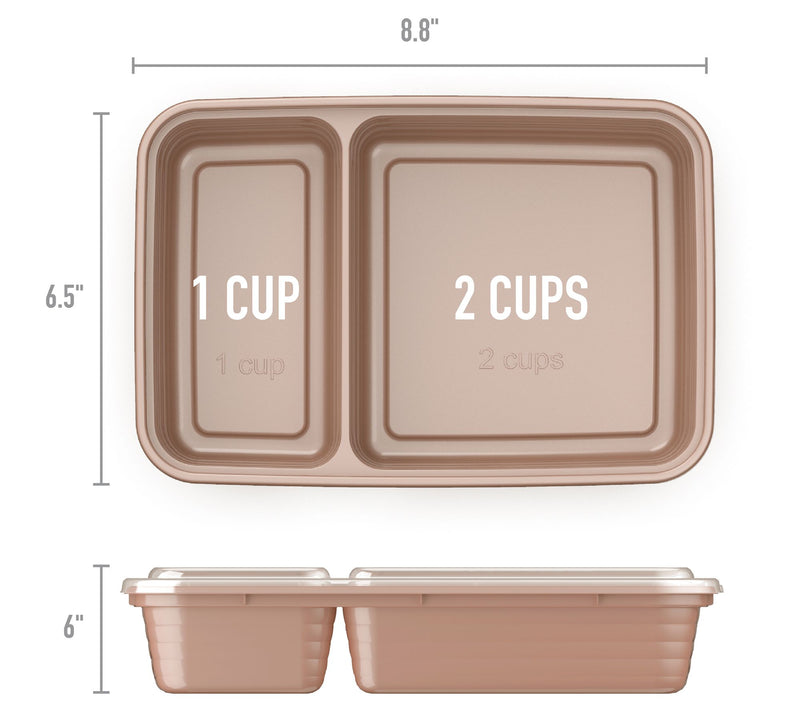 Bentgo Prep 10-pack 2-Compartment Meal Prep Container — View 13