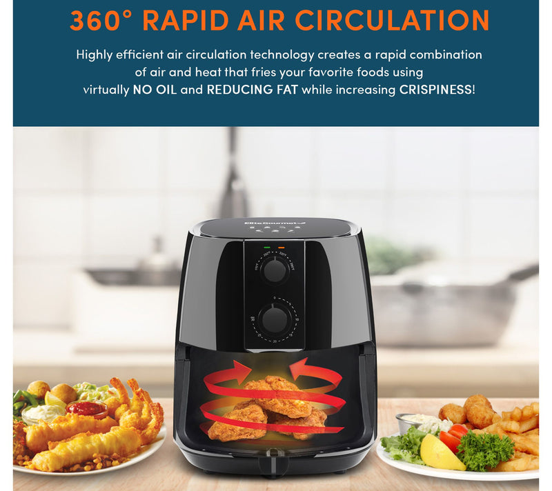 Elite Gourmet 4-qt Air Fryer — View 3