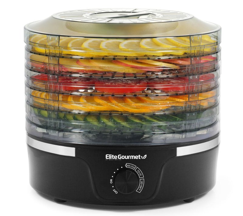 Elite Gourmet Food Dehydrator with Dial and 5 Trays — Main view