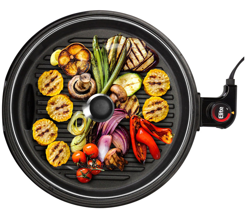 Elite Gourmet 12" Deluxe Indoor Grill with Lid — View 8
