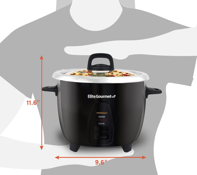 Elite Gourmet 10-cup Rice Cooker — View 6