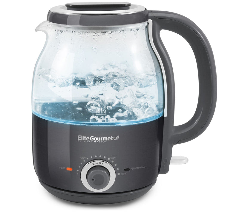 Elite Gourmet 1.2L Electric Honeypot Glass Kettle — View 5