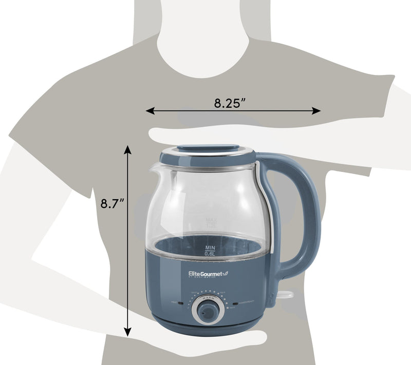 Elite Gourmet 1.2L Electric Honeypot Glass Kettle — View 13