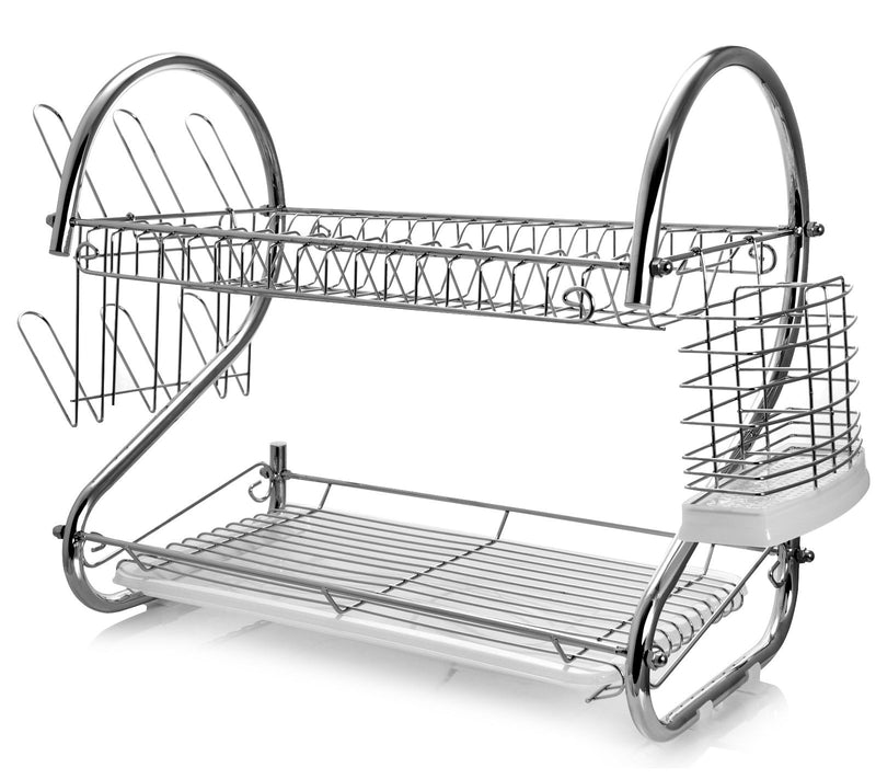 MegaChef 16 In. Two Shelf Dish Rack — Main view