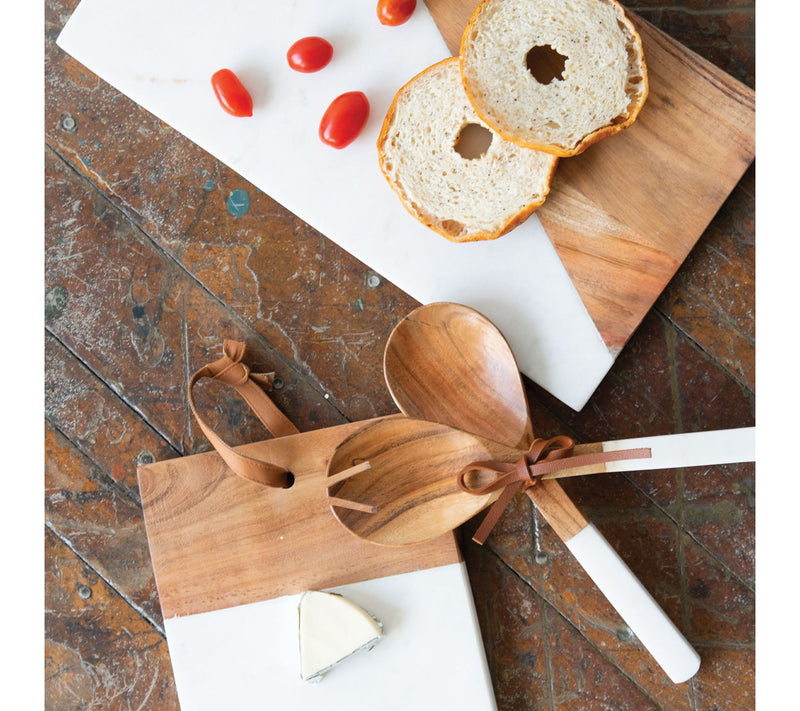 Foreside Home & Garden Small Marble Wood Cutting Board — View 2