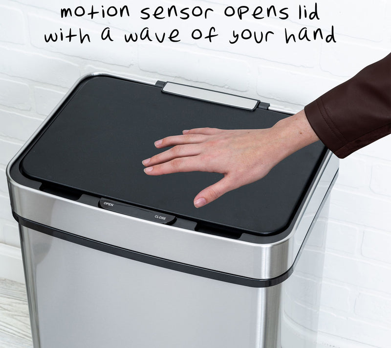 Honey-Can-Do 50-Liter Trash Can with Motion Sensor — View 10