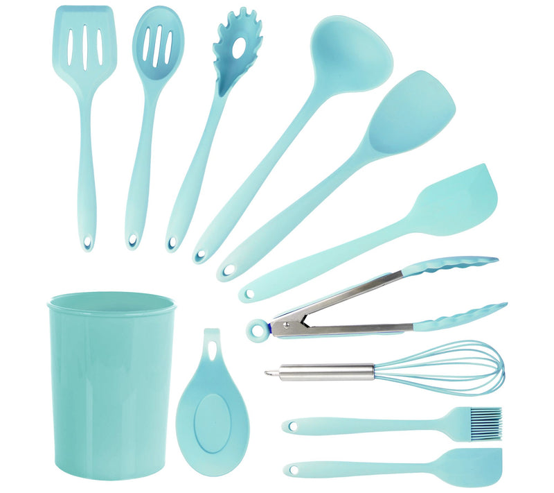 MegaChef 12 Piece Silicone Kitchen Utensil Set — View 5