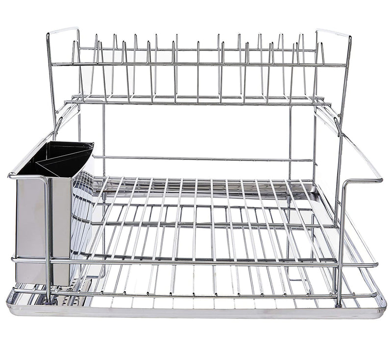 MegaChef 15.5" Stainless Iron Shelf Dish Rack — Main view