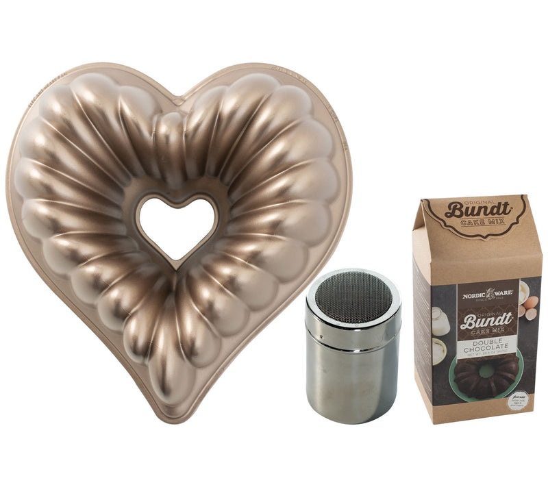 Nordic Ware Elegant Heart Bundle — Main view
