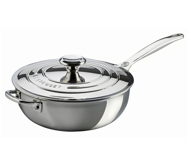 Le Creuset 3.5qt Stainless Steel Saucier — Main view