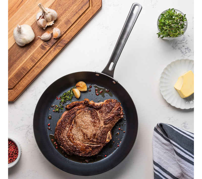 Viking Blue Steel 12in Fry Pan — View 5