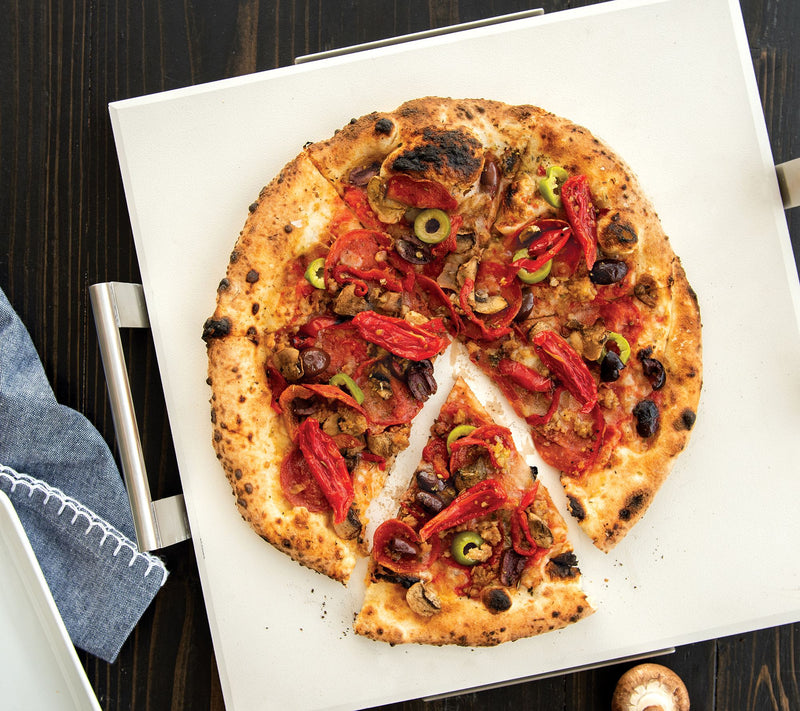 Nordic Ware Square Pizza Stone with Rack — View 3