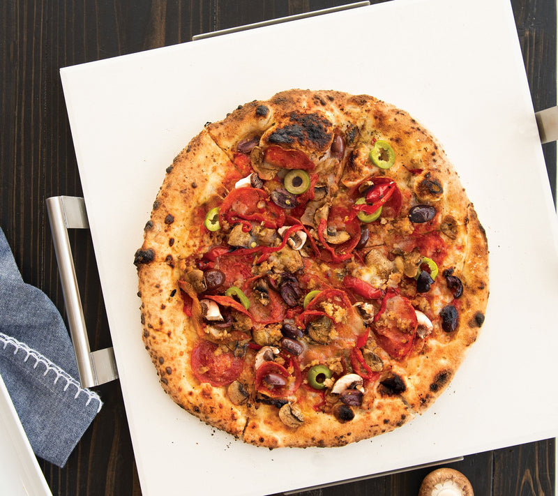Nordic Ware Square Pizza Stone with Rack — View 4