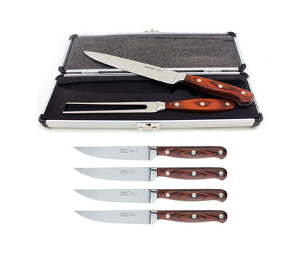 BergHOFF Pakka Wood 7pc Steak & Carving Set