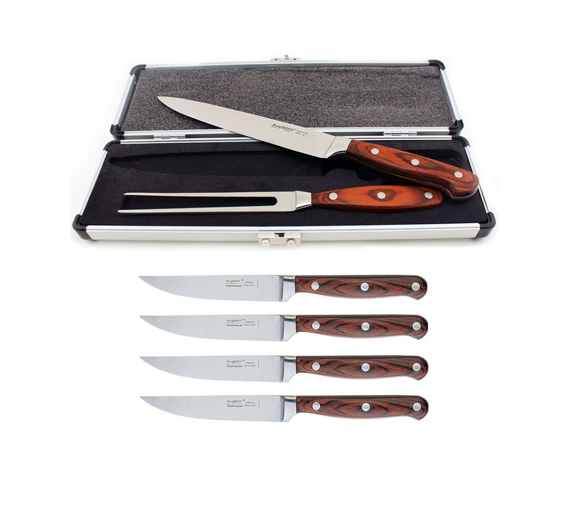 BergHOFF Pakka Wood 7pc Steak & Carving Set — Main view