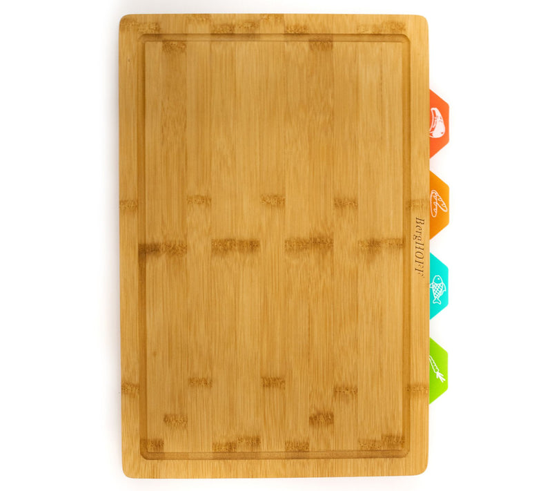 BergHOFF Bamboo 5pc Cutting Board w/ 4 Muti-colored inserts — View 2
