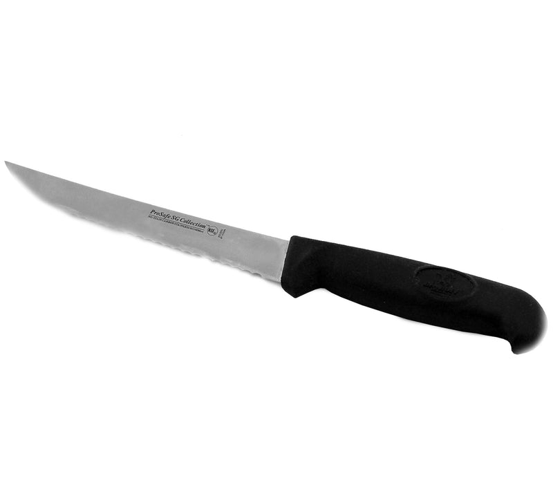 BergHOFF Soft Grip 6" Stainless Steel ScallopedUtility Knife — Main view