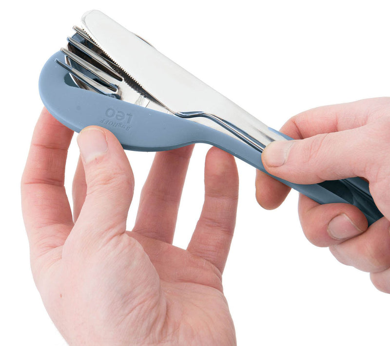 BergHOFF Leo To-Go Set: Dual Lunch Box and Flatware Set — View 5