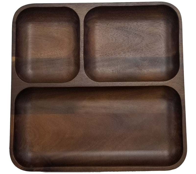 BergHOFF Acacia Square Wooden Tray — Main view