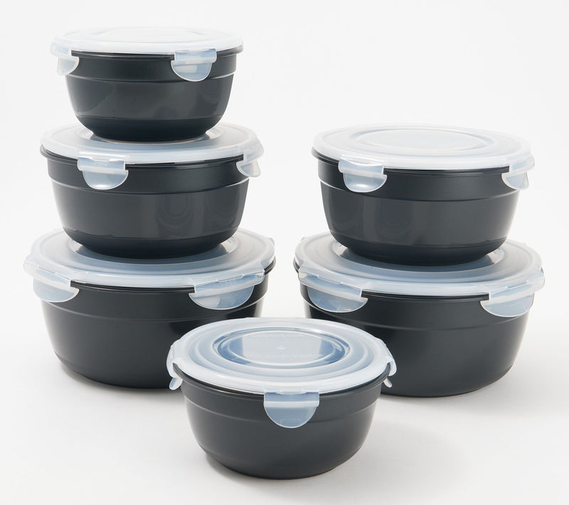 LocknLock 6-Piece Nesting Bowl Storage Set with Color Body — View 52