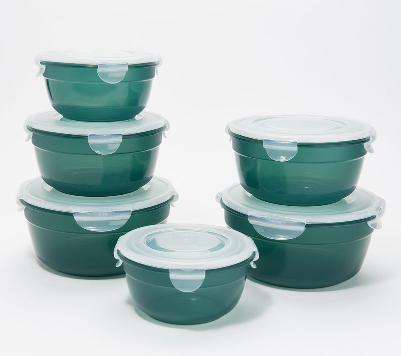LocknLock 6-Piece Nesting Bowl Storage Set with Color Body — View 55