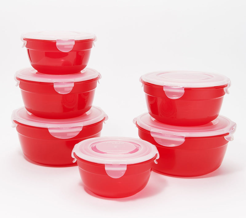 LocknLock 6-Piece Nesting Bowl Storage Set with Color Body — View 59