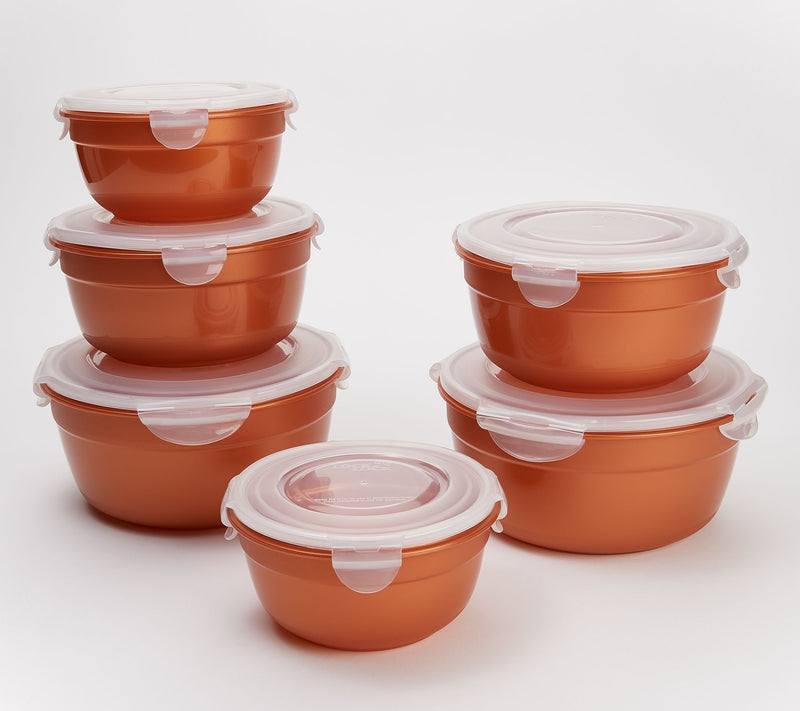 LocknLock 6-Piece Nesting Bowl Storage Set with Color Body — View 61