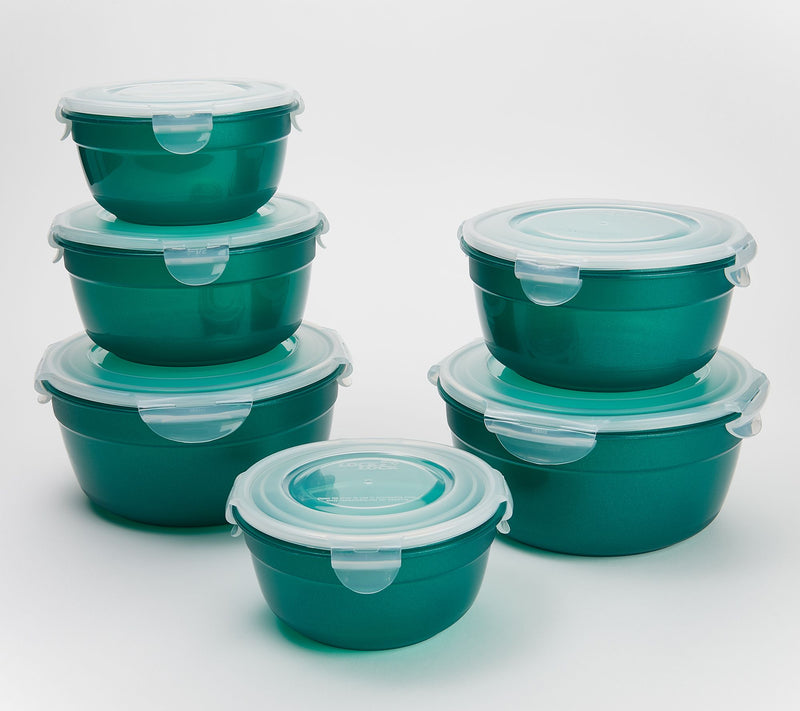 LocknLock 6-Piece Nesting Bowl Storage Set with Color Body — View 62