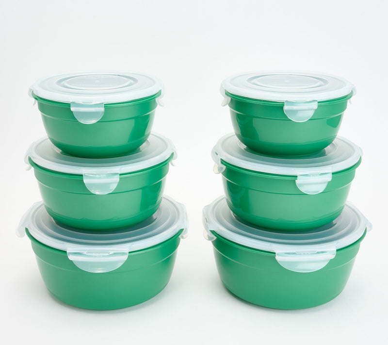 LocknLock 6-Piece Nesting Bowl Storage Set with Color Body — View 64