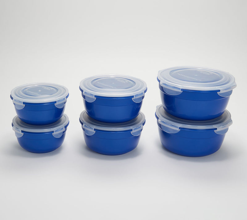 LocknLock 6-Piece Nesting Bowl Storage Set with Color Body — View 67