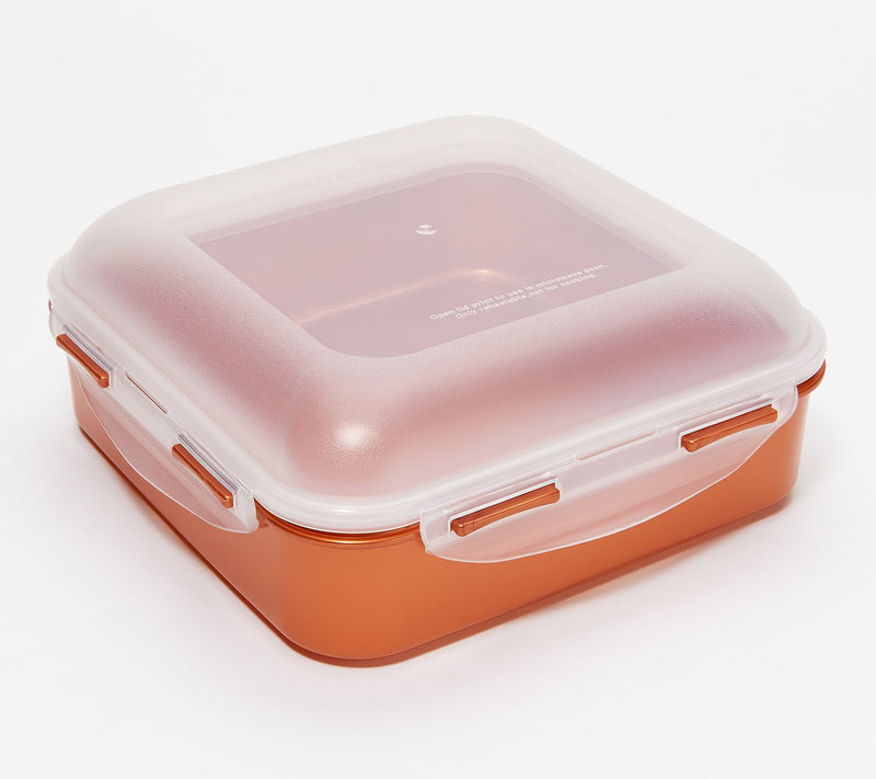 LocknLock Set of 4 Square Storage Containers with Dome Lids — View 64
