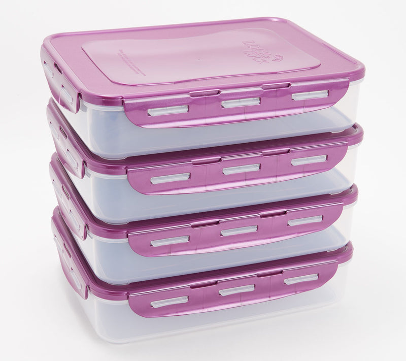 LocknLock Set of (4) Rectangle Storage Set — View 19
