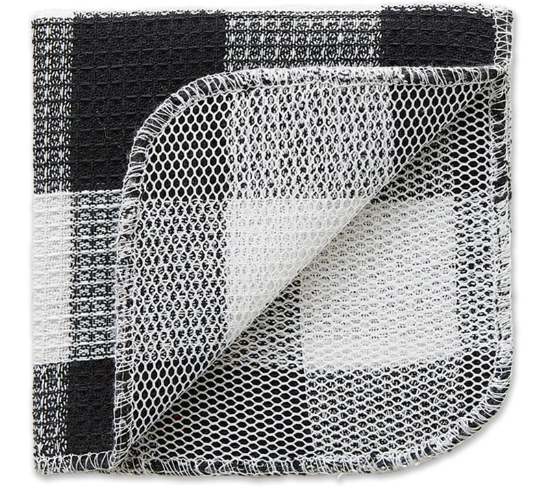 Design Imports Set of 6 Buffalo Check Scrubbershcloths — View 3