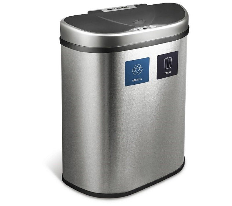 NINESTARS Dual Compartment Motion Sensor Trashan — Main view