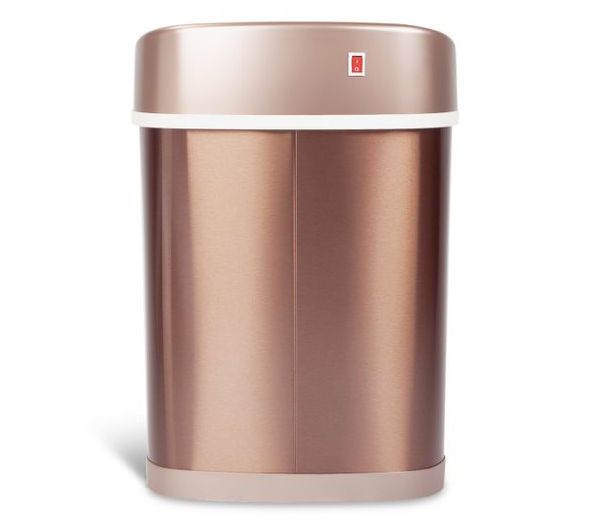 Nine Stars Sensor 15L Rose Gold Stainless Steel Trash Can — View 8